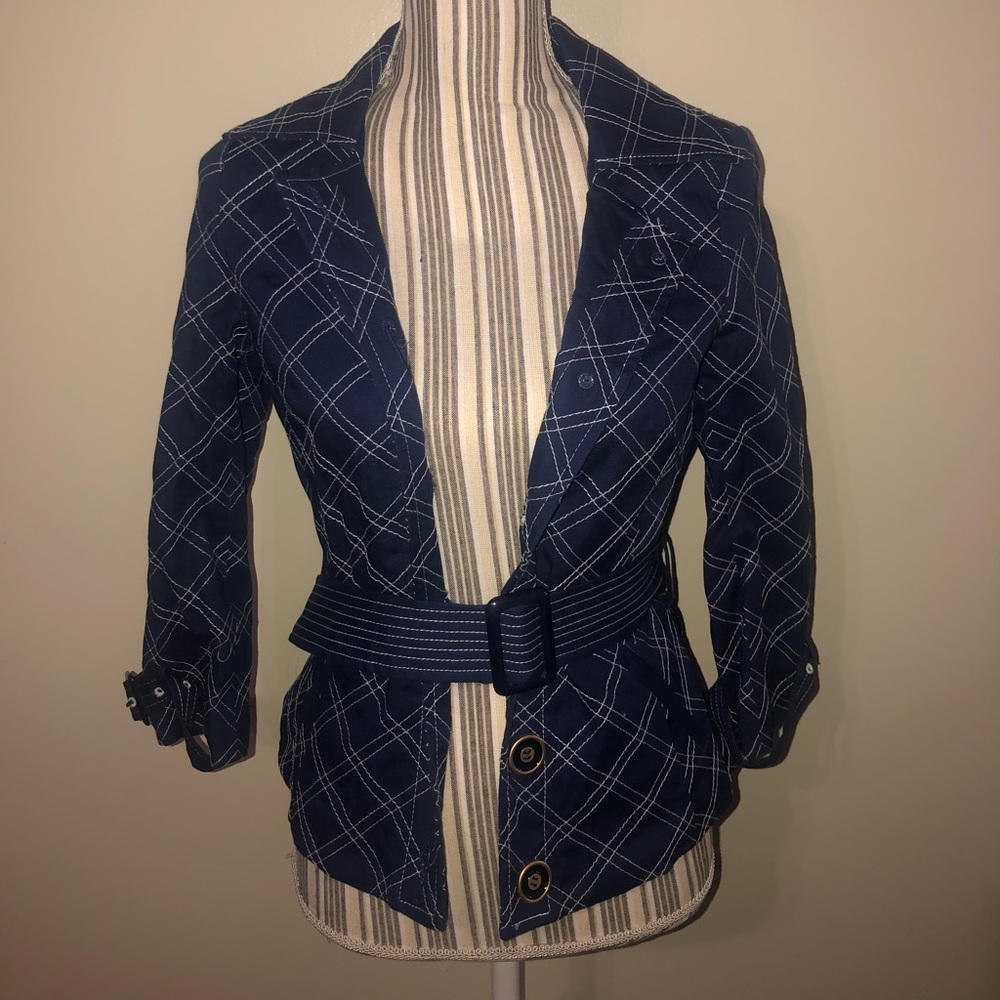 Blue luxury coat